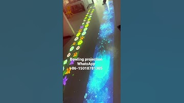 Bowling projection Sports games projection