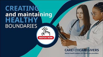 Creating and Maintaining Healthy Boundaries | WEBINAR