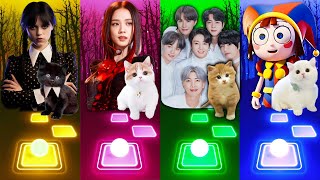 POMNI THE AMAZING DIGITAL CIRCUS VS JISOO VS BTS VS BELIVER TILES HOP by Funny Rhythm Games 4,525 views 1 month ago 6 minutes, 44 seconds