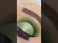 Green glam with a touch of elegance 💚✨”#viral #makeup #youtuber #fypシ