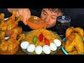 Whole chicken with drumstick basmati rice eggs  3 king chilli  north east india mukbang 