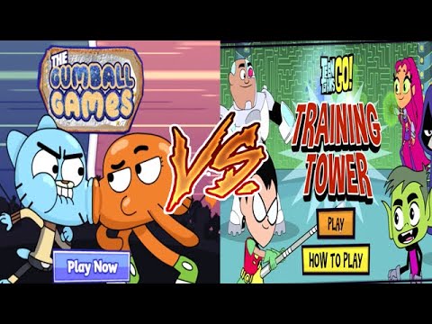 THE AMAZING WORLD OF GUMBALL Vs. TEEN TITANS GO (Cartoon Network Games ...