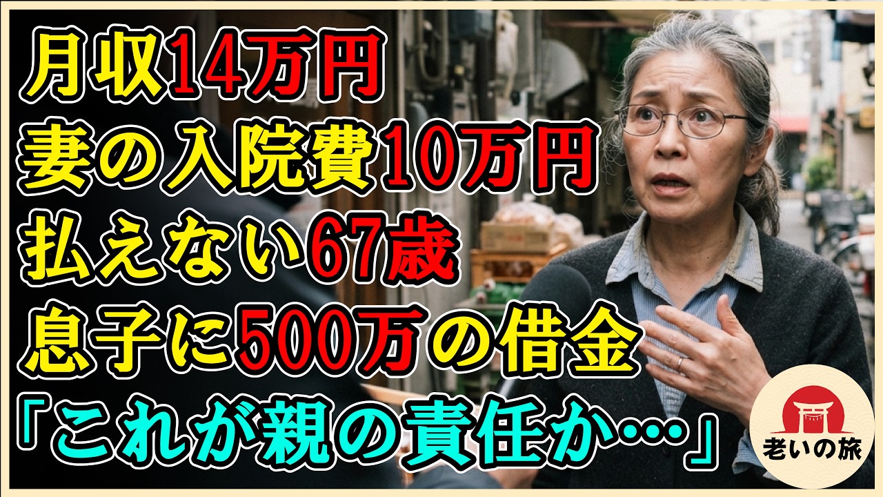 妻が倒れた日の夜、俺は病院の廊下で携帯電話を見つめていた。残高は2万3000円。明日までに10万円が必要だった。そんな時、電話が鳴った。知らない男の声だった。「息子さんが、あなたの名前で借用書を作成し、500万円の借金があります」俺は妻の入院費も払えない。息子は40歳で無職。その夜、俺は息子に問い詰めた。息子はこう言った。「親が子供を育てる責任があるように、子供が困っている時に助けるのも親の...