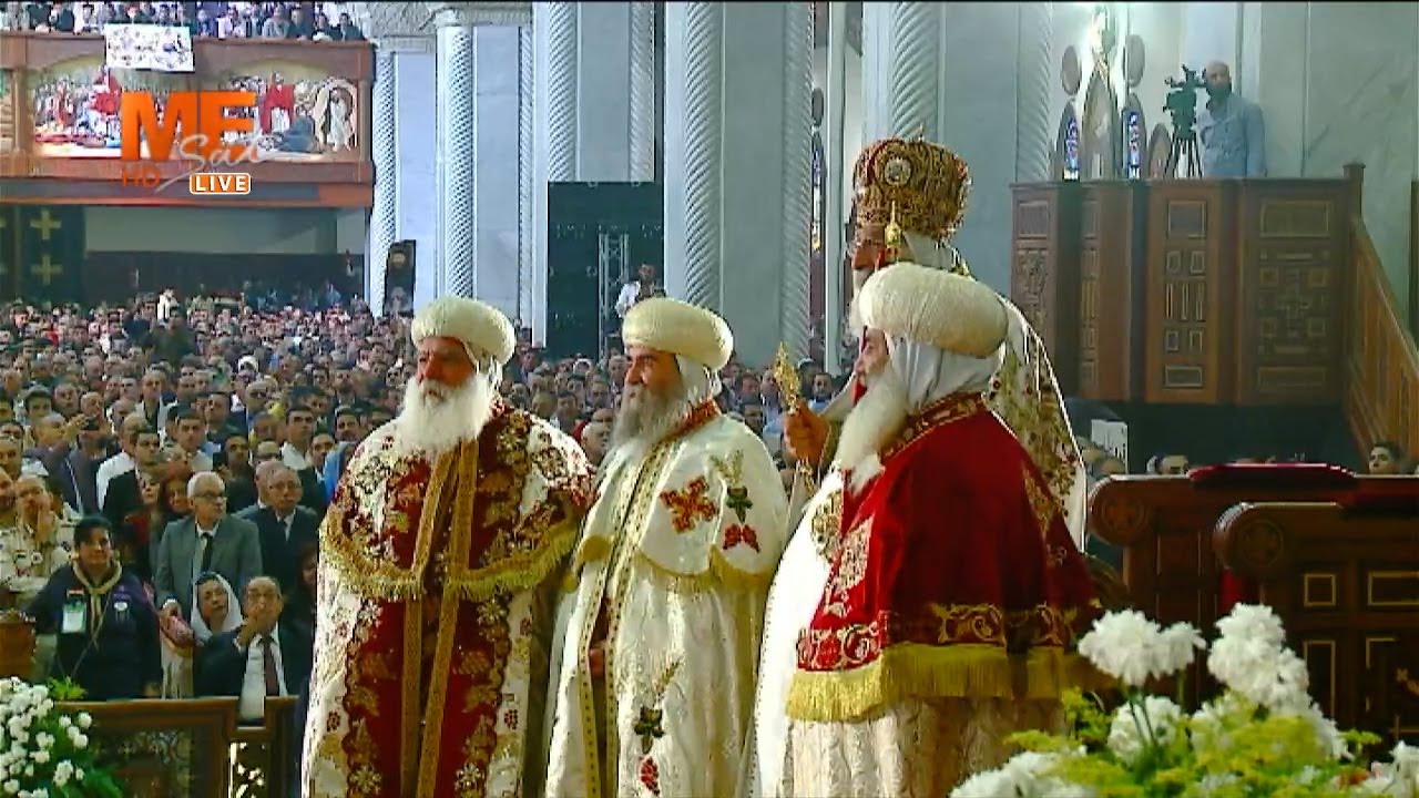 صلوات طقس ترقية خمسة أساقفة إلى مطارنة، بالكاتدرائية المرقسية الكبرى بالأنبا رويس بالعباسية.