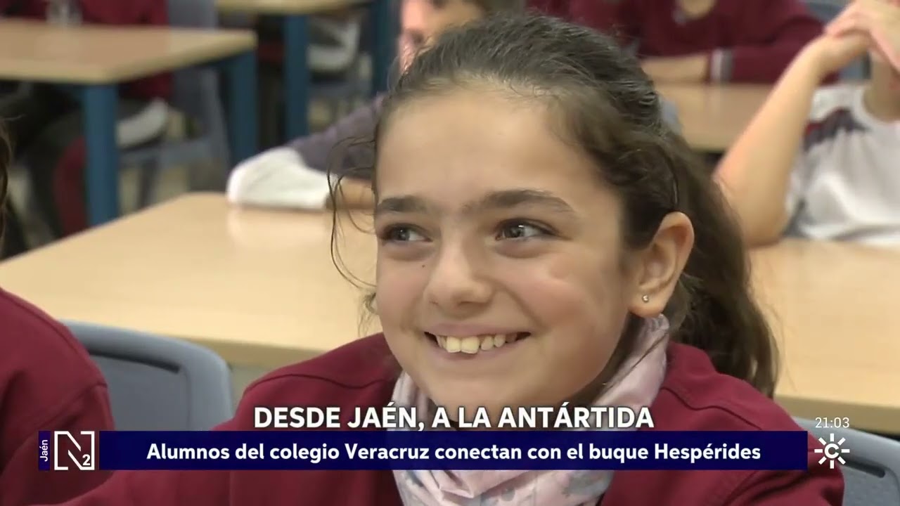 Desde el Colegio Veracruz de Jaén a la Antártida | Canal Sur Noticias