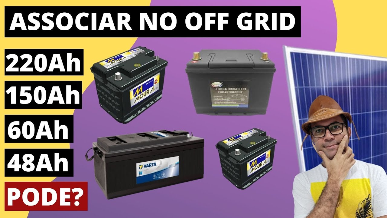 Pode associar baterias com correntes diferentes no Off Grid? Energia Solar