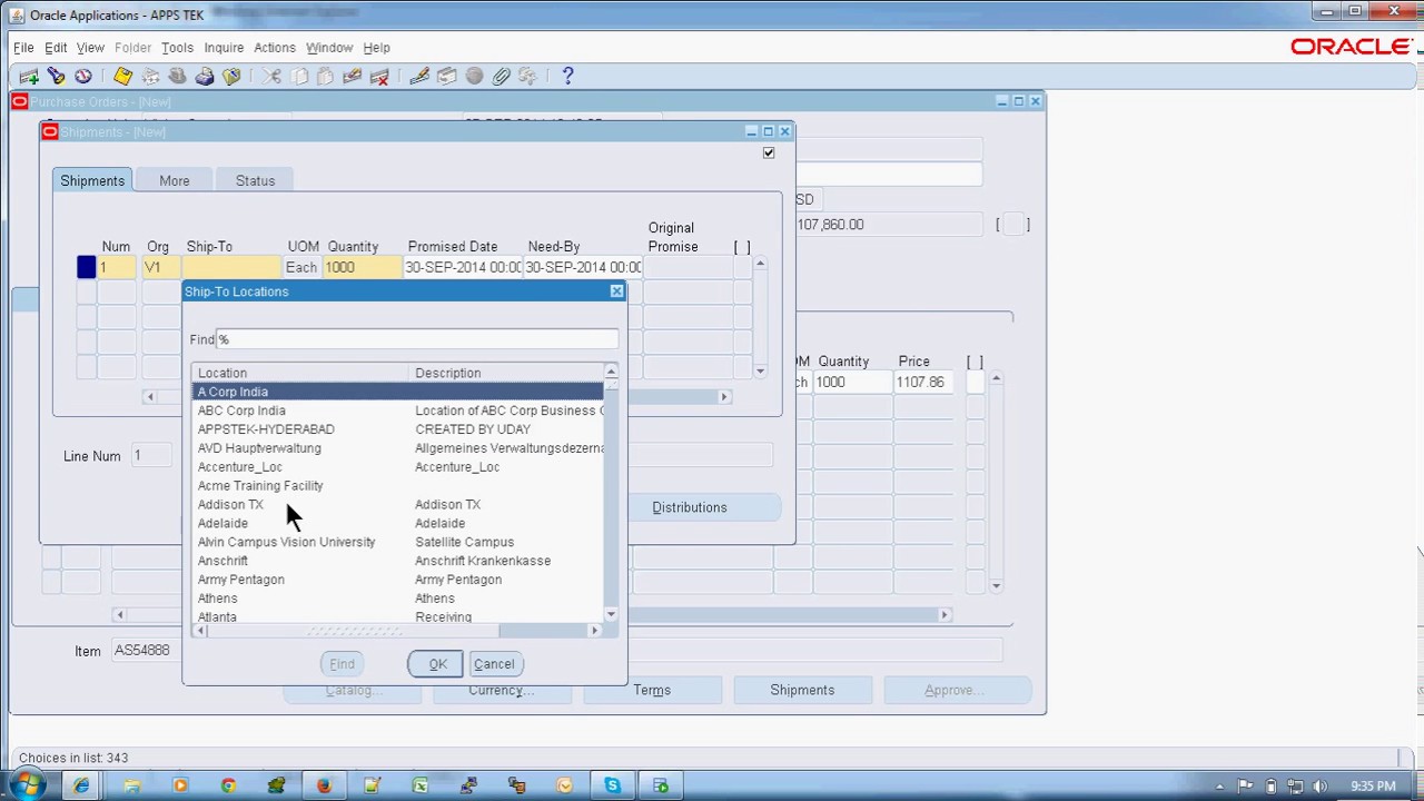 create purchase order and approve in oracle r12 apps youtube create purchase order