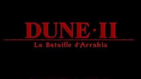 Dune 2 - Intro/opening ENG, FR captions (ROLAND MT-32) PC MS-DOS Game, 1992
