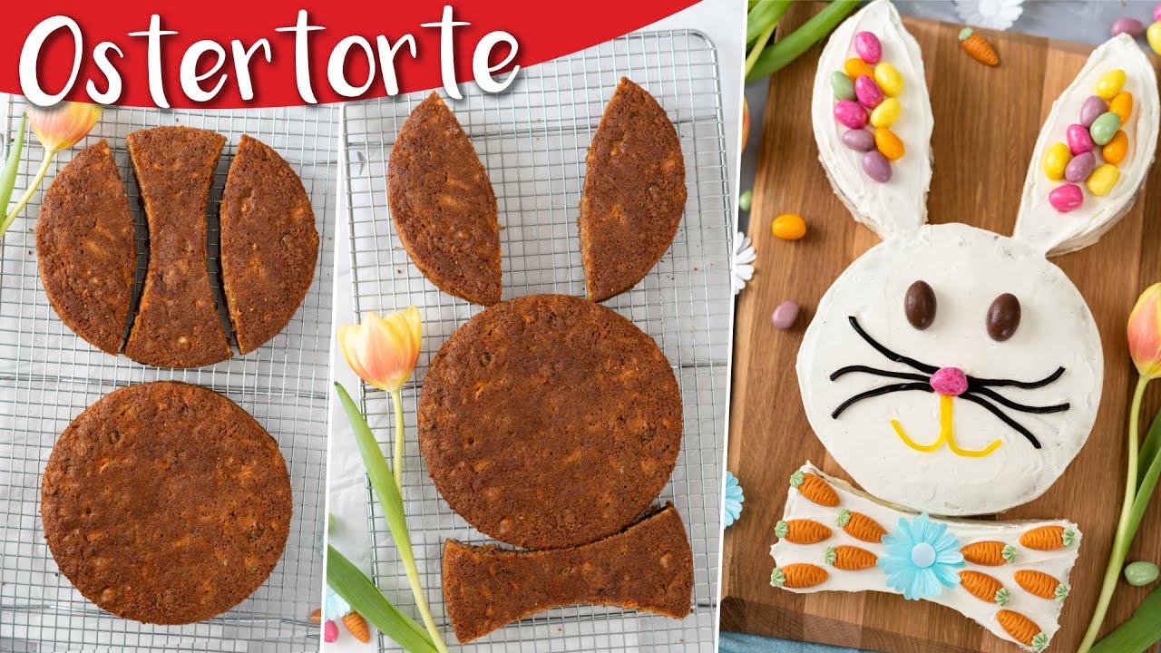 Süßer Hase als Ostern Torte - Einfache Rezept Idee