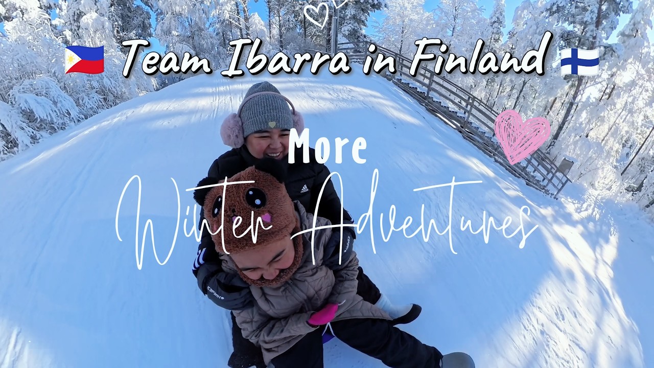 Vlog #12 - More Winter Adventures: Walking on a Frozen Sea | Life of a Filipino Family in Finland