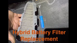 How to change hybrid battery cooling filter on 70 series| Toyota Camry Hybrid 2019