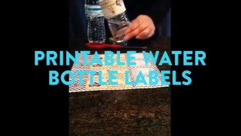 How to Assemble Printable Water Bottle Labels - Favors on the Fly