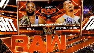 Big  E vs Austin Theory (WWE Championship Full Match) ,Raw Nov 22 2021