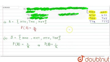 Three unbiased coins are tossed simultaneously. Find the probability of getting (i) exactly two head