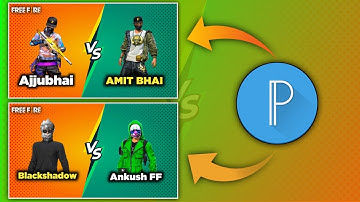 How to make thumbnail like Total Gaming | Total Gaming VS thumbnail kaise banaye | Freefire