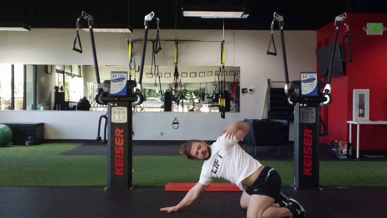 Child's pose + T spine rotation - YouTube