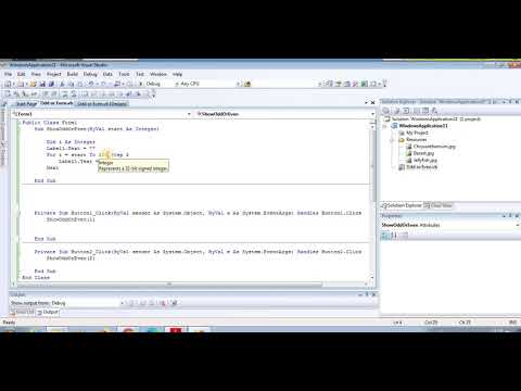Procedure in Visual Basic.Net!