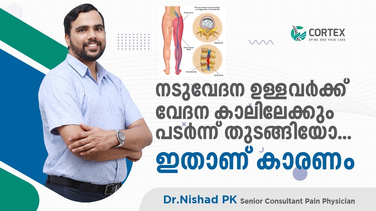 What is  SCIATICA or Herniated disk | നടുവേദന കാലിലേക്ക്  പടർന്ന തുടങ്ങുന്നതിന്റെ കാരണം | Dr. Nishad