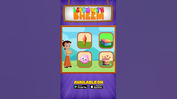 Learn with Bheem: Kids App | Available on Play Store | Fun Learning App for Kids 2-8+