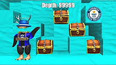 Falling To 10 000 Depth Treasure Hunt Simulator Roblox Youtube - 15 09