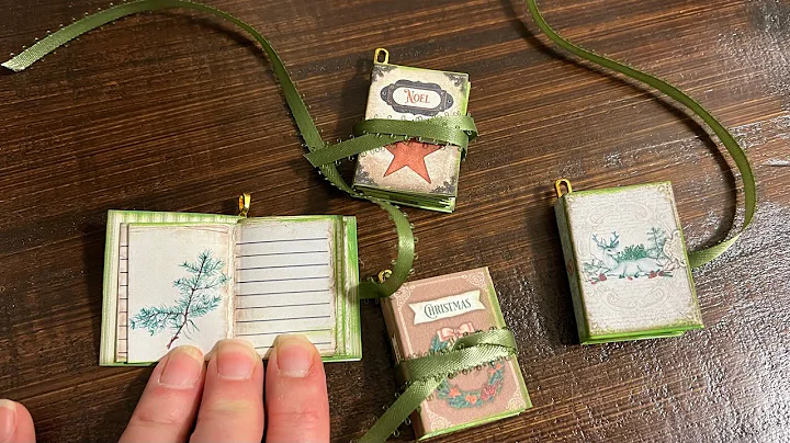 Mini Christmas Tradition Book Ornament Christmas in July 2022