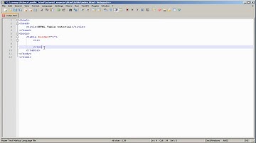 [HTML] Tables part 1