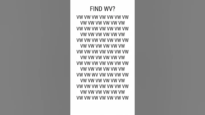 Find WV? | Brain Teases #shorts  #puzzle  #opticalillusion