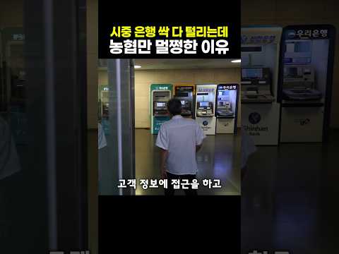 시중 은행 싹 다 털리는데 농협만 멀쩡한 이유