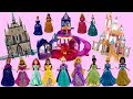 Magiclip princess dress mix up with 3 different castles