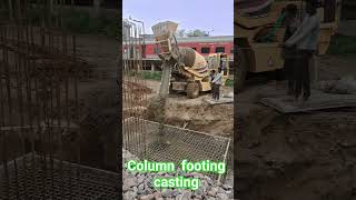 column footing casting #ytshorts #automobile #heavycivil #ytshorts #