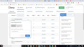 How to Find Keywords Using the JaaxyKeyword Tool