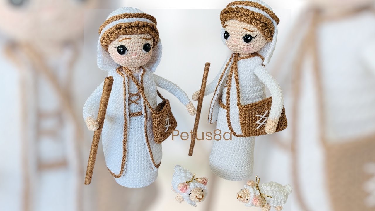 Cómo tejer pastor para tu nacimiento 🐑Amigurumis by Petus