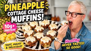 High-Protein Pineapple Cottage Cheese Muffins | Easy Healthy Breakfast Recipe screenshot 3