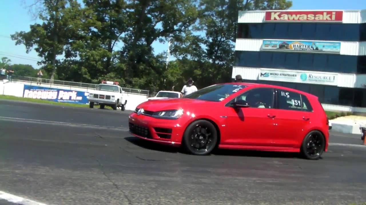 Volkswagon Golf R TTE525R 1/4 mile