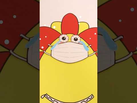 【Paper DIY】サンサンの花粉症を治してあげよう！★サンサンキッズTV★#shorts #paperdiy #kids