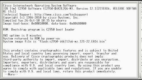 CCNA IOS CLI 002 Show Version