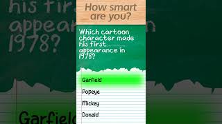 Which cartoon character made his first appearance in 1978?