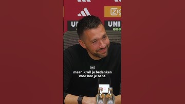 Farioli wordt emotioneel van bijzondere boodschap door Willem Vissers! ❤️#farioli #ajax #ajatwe