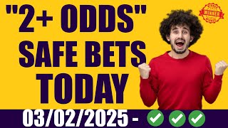 Football Betting Tips 03/02/2025 | betgenius365,Soccer Predictions