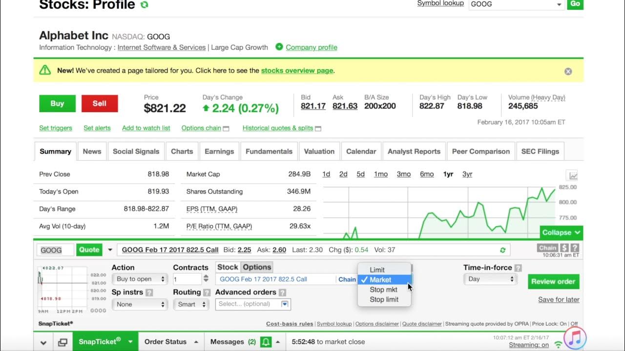 How To Buy A Put Option On Td Ameritrade How to buy & sell options W/ TD Ameritrade (4mins) - YouTube