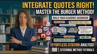 How to Integrate Quotes in Academic Writing: The Burger Method!