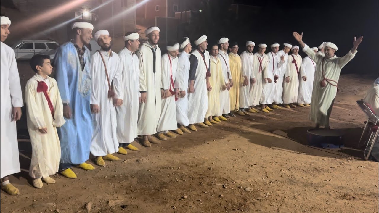 فرجة رائعة مع فرقة عواد آيت بعمران مسعود بعرس بهيج فوق جبال ايت عبدالله 