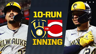 FULL INNING: Brewers score 10 TIMES in the 9th inning! (Homers from Adames and Contreras!) thumbnail