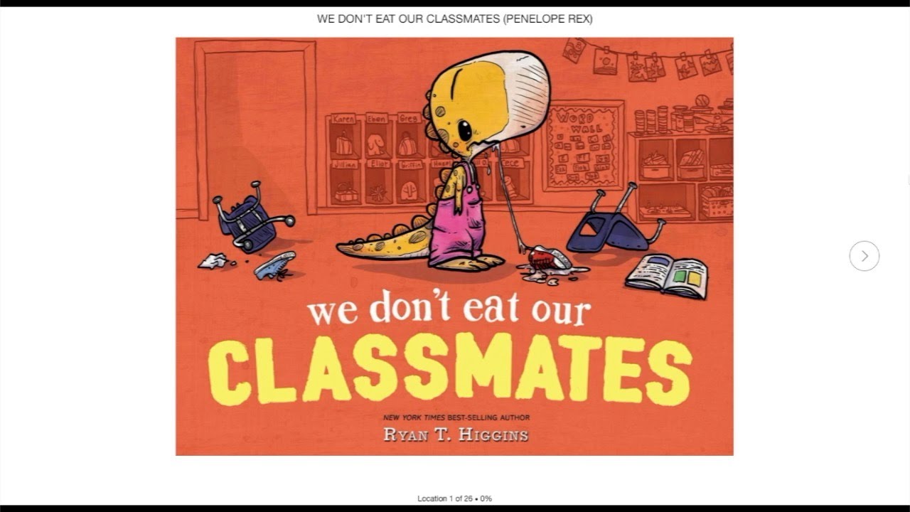 We don't eat our classmates by Ryan T. Higgins (Kids Book Read Aloud ...