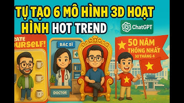 Tự Tạo 6 Mô Hình 3D Hoạt Hình Hot Trend Với ChatGPT – Đẹp, Dễ, Ai Cũng Làm Được!