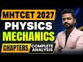 MHTCET 2027 Physics Mechanics | Chapters Complete Analysis | #mhtcet2027