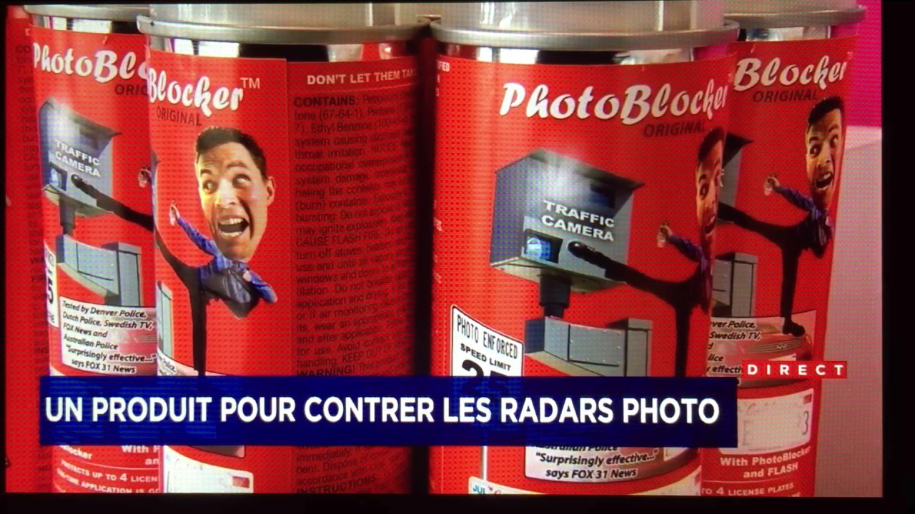 Le PhotoBlocker Spray pour contrer les radars photo au Québec