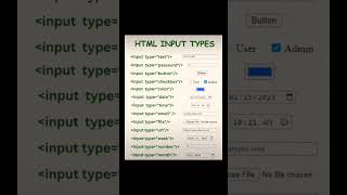 Learn HTML Input Types 🔥 | HTML Forms Explained for Beginners 😱