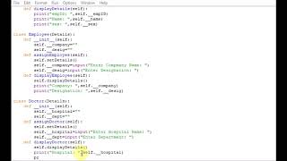 Python - employee class using Constructor and Destructor