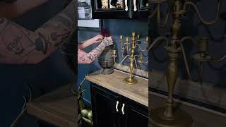 Decorate With Me 🖤 Books &amp; Candlabras 🕯📖  #decor #decoration #antiques